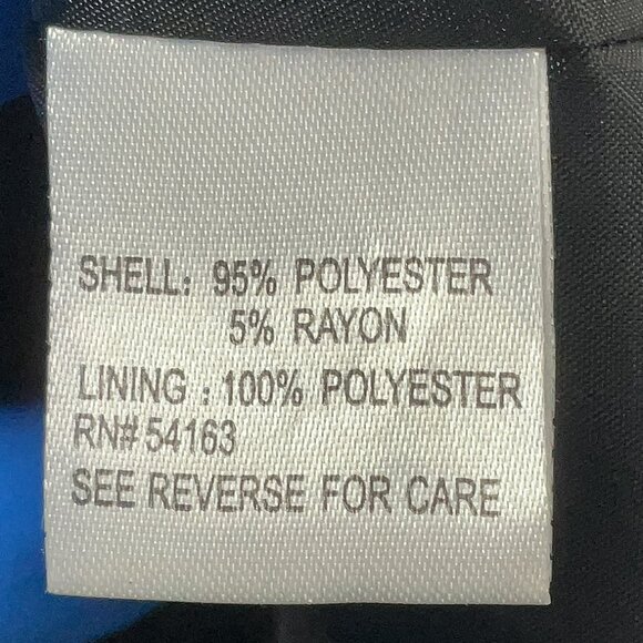 Calvin Klein Silver-Gray Black Mandarin Collar Structured Dress Jacket Blazer 6 - Picture 5 of 5